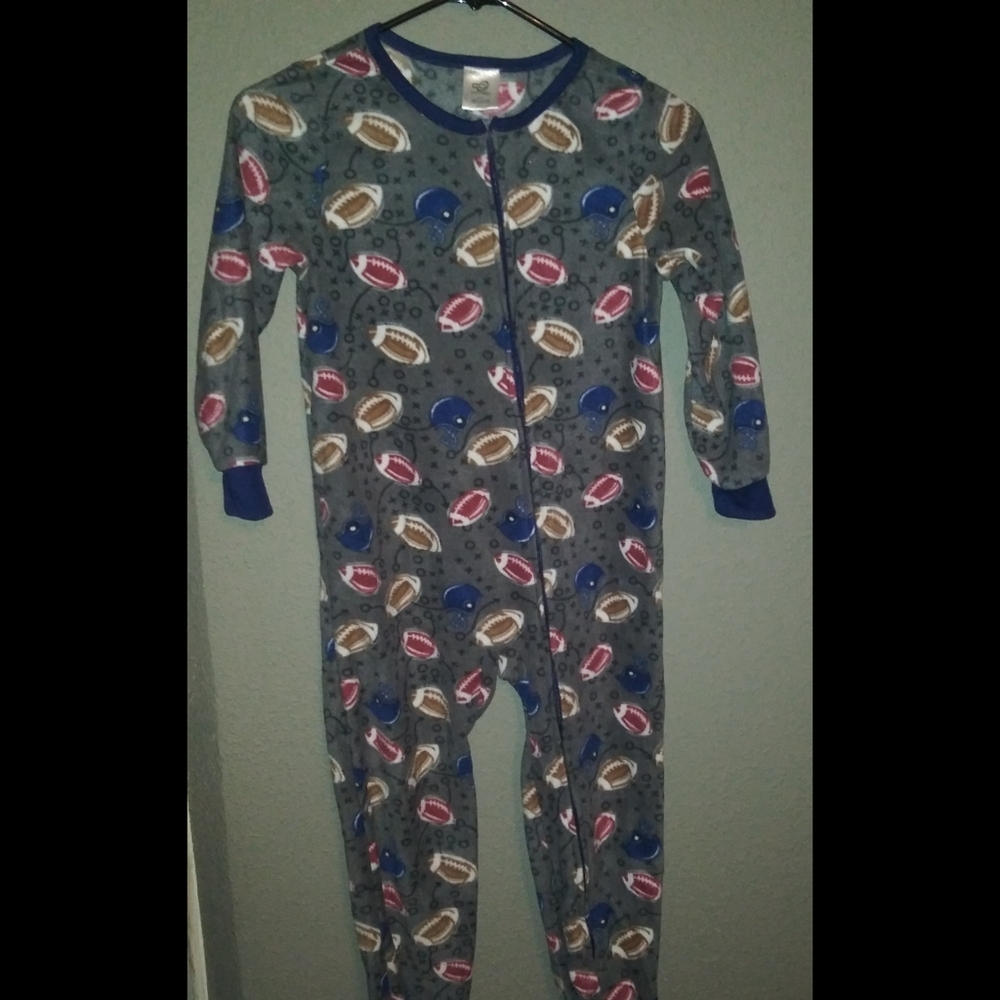 Boy's Fleece Footie Pajamas